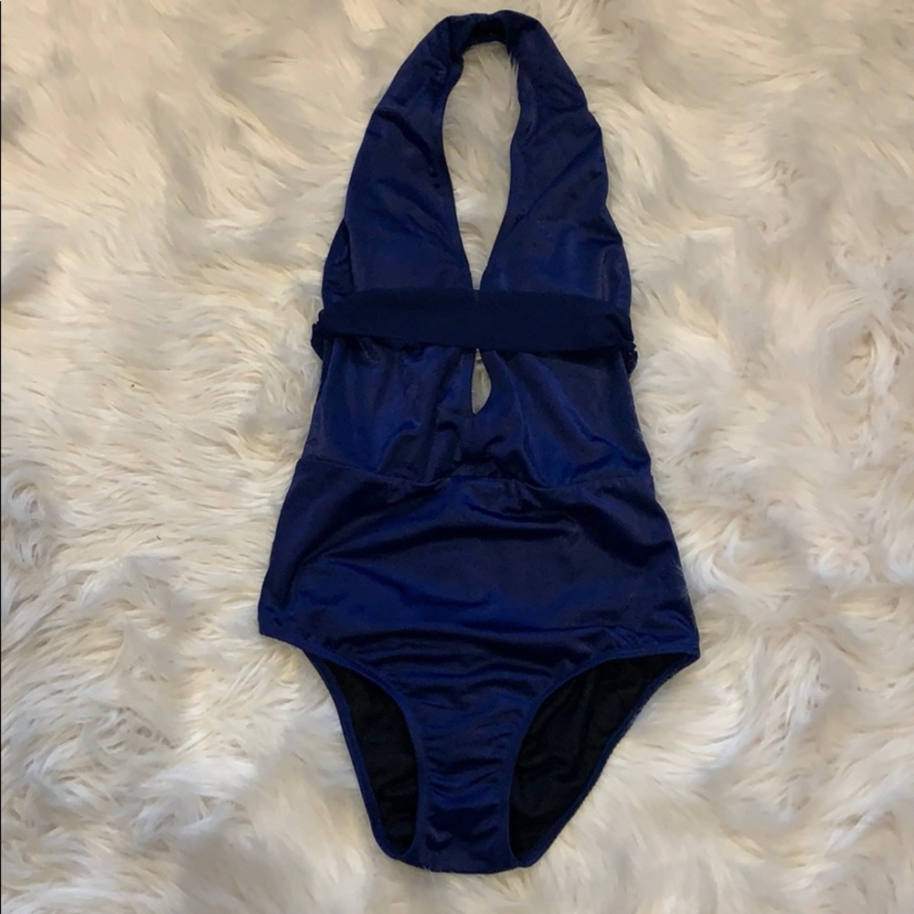 One piece monokini with self sash